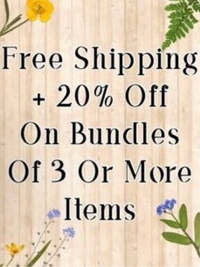 Free Shipping on Bundles of 3 or More Items!